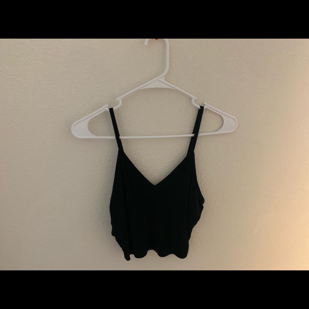 black cross tank top